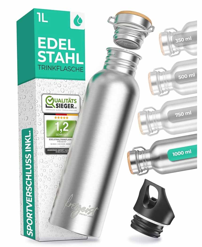 Freigeist Edelstahl Trinkflasche